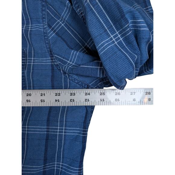 American Eagle Outfitters Super Soft Button Up Shirt Men's Size XL Blue Plaid - Picture 4 of 8